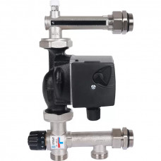 SDG-0120-005001 STOUT Насосно-смесительный узел с термостатическим клапаном 20-43°C, с насосом UPSO