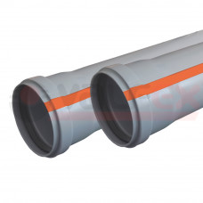 Труба OPTIMA ф110 с раструбом =0.15 м, вн.канализ.толщ.ст.2.2 (60) VALFEX